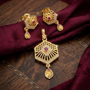 Tanish Art Jewellery Traditional Pota Stone Pendant Set