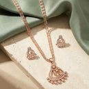 Tanish Art Jewellery American Diamond Chain Pendant Set 