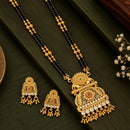 Tanish Art Jewellery Elegant Austrian Stone And Pota Stone Beads Mangalsutra Set