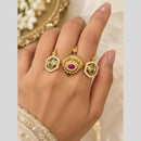 Tanish Art Jewellery Pota Stone Statement Ring