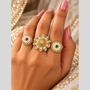 Tanish Art Jewellery Pota Stone Statement Ring