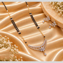 Tanish Art Jewellery Elegant Austrian Stone And Beads Mangalsutra Set