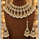 Tanish Art Jewellery Traditional Pota Stone And Beads Choker Necklace Set