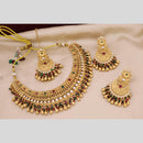 Tanish Art Jewellery Traditional Pota Stone And Beads Choker Necklace Set