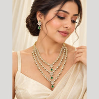 Tanish Art Jewellery Bridal Look American Daimond Necklace Set