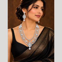Tanish Art Jewellery Bridal Look American Daimond Necklace Set