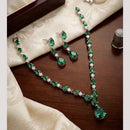 Tanish Art Jewellery Graceful American Diamond Necklace Choker Set