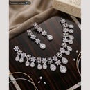 Tanish Art Jewellery Graceful American Diamond Necklace Choker Set
