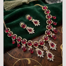 Tanish Art Jewellery Graceful American Diamond Necklace Choker Set