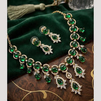 Tanish Art Jewellery Graceful American Diamond Necklace Choker Set