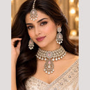 Tanish Art Jewellery Polki Kundan And Amerian Diamond Necklace Choker Set