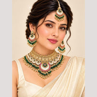 Tanish Art Jewellery Polki Kundan And Meenakari Necklace Choker Set