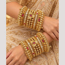 Tanish Art Jewellery Graceful Pota Stone Traditional Bangles Set