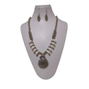 Shrichhemkari Art Oxidised Plated Beads Long Necklace Set