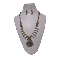 Shrichhemkari Art Oxidised Plated Beads Long Necklace Set
