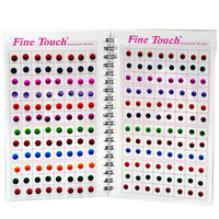 Batra Bindis A Vibrant Assortment Of Classic Plain Bindis in a Handy Travel-Friendly Spiral Book Format