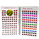 Batra Bindis A Vibrant Assortment Of Classic Plain Bindis in a Handy Travel-Friendly Spiral Book Format