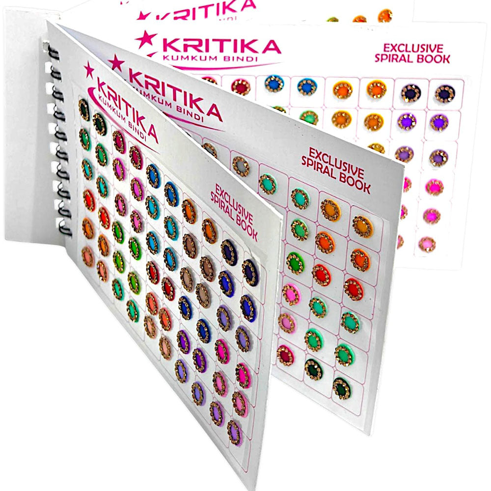 Batra Bindis Austrian Stone Bindi Spiral Book With Colorful Elegance In Every Page