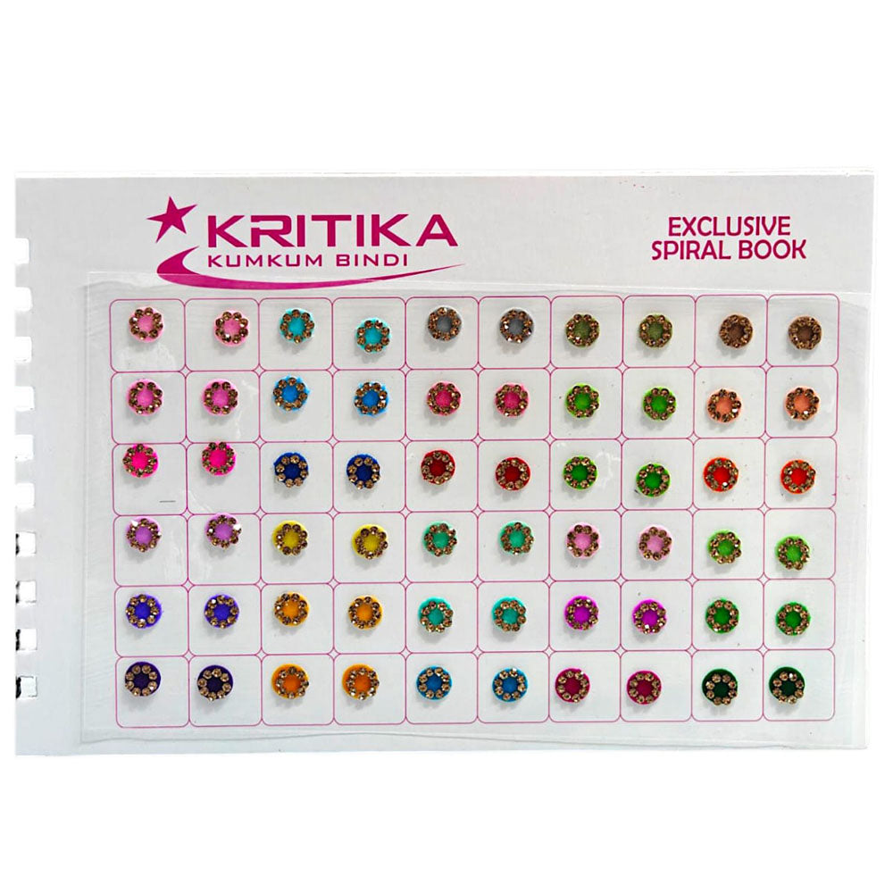 Batra Bindis Austrian Stone Bindi Spiral Book With Colorful Elegance In Every Page