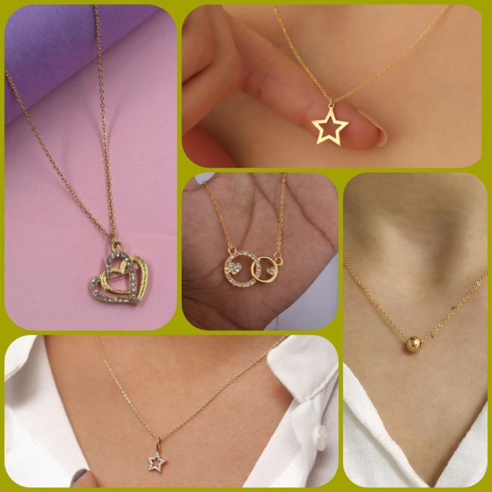 Surat Jewel Elegant Austrian Stone Assorted Design Chain Pendant