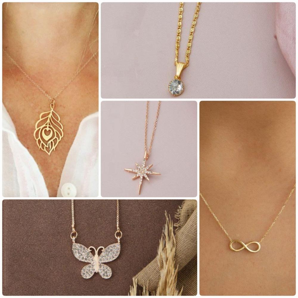 Surat Jewel Elegant Austrian Stone Assorted Design Chain Pendant