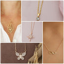 Surat Jewel Elegant Austrian Stone Assorted Design Chain Pendant