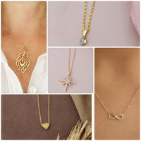 Surat Jewel Elegant Austrian Stone Assorted Design Chain Pendant