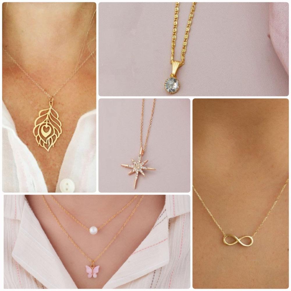 Surat Jewel Elegant Austrian Stone Assorted Design Chain Pendant