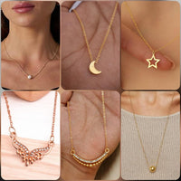 Surat Jewel Elegant Austrian Stone Assorted Design Chain Pendant