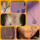Surat Jewel Elegant Austrian Stone Assorted Design Chain Pendant