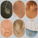 Surat Jewel Elegant Austrian Stone Assorted Design Chain Pendant