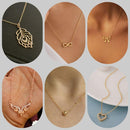 Surat Jewel Elegant Austrian Stone Assorted Design Chain Pendant
