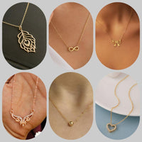 Surat Jewel Elegant Austrian Stone Assorted Design Chain Pendant