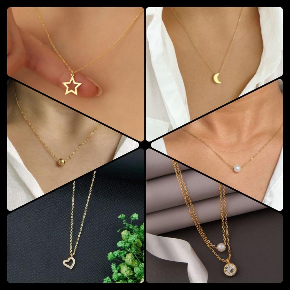 Surat Jewel Elegant Austrian Stone Assorted Design Chain Pendant