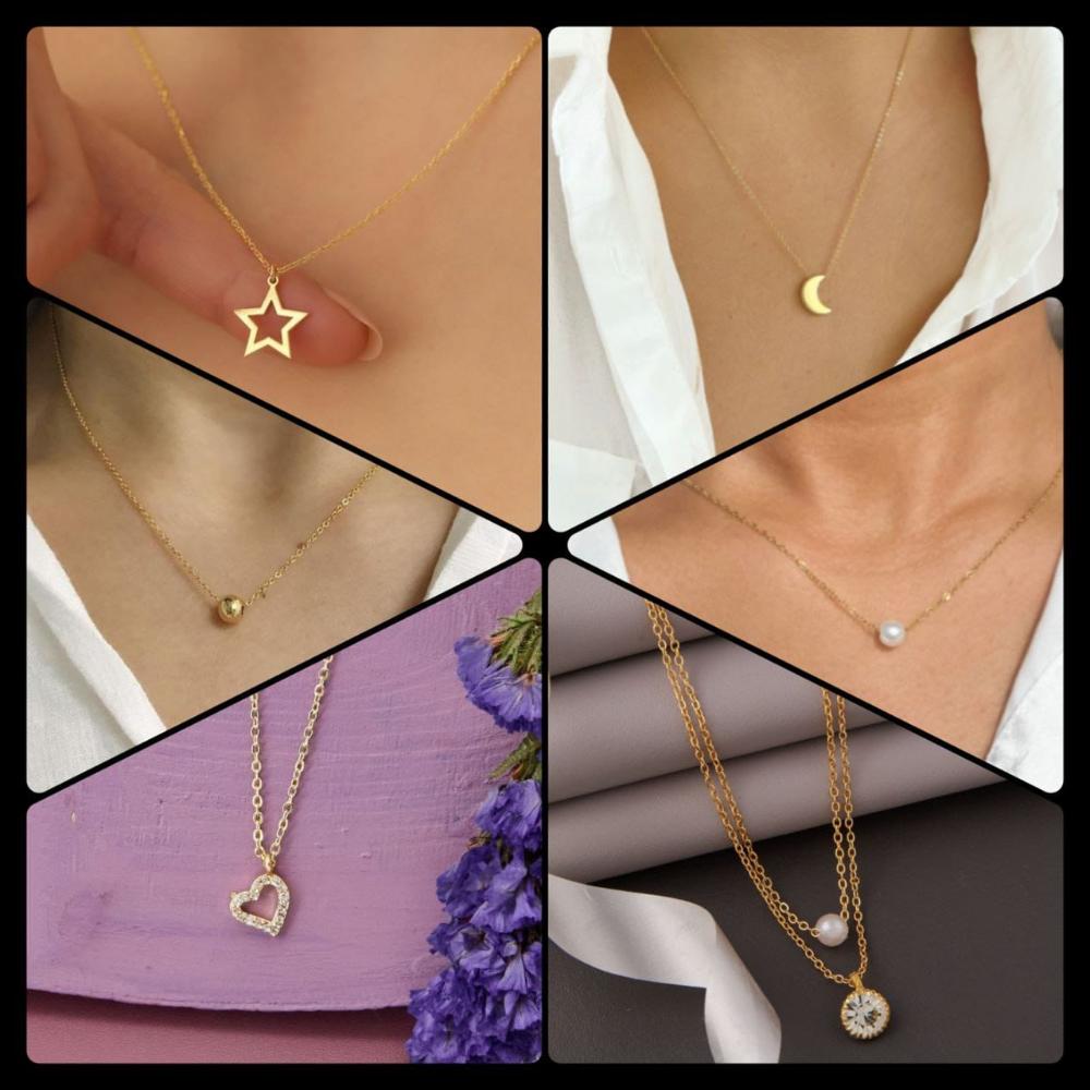 Surat Jewel Elegant Austrian Stone Assorted Design Chain Pendant