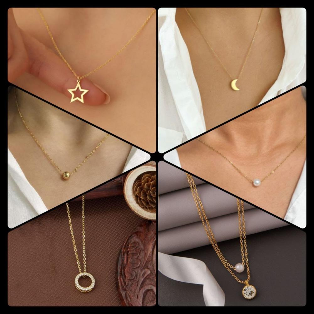 Surat Jewel Elegant Austrian Stone Assorted Design Chain Pendant