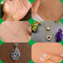 Surat Jewel Elegant Austrian Stone Assorted Design Chain Pendant