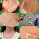 Surat Jewel Elegant Austrian Stone Assorted Design Chain Pendant