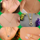 Surat Jewel Elegant Austrian Stone Assorted Design Chain Pendant