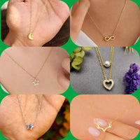 Surat Jewel Elegant Austrian Stone Assorted Design Chain Pendant