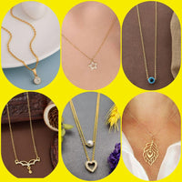 Surat Jewel Elegant Austrian Stone Assorted Design Chain Pendant