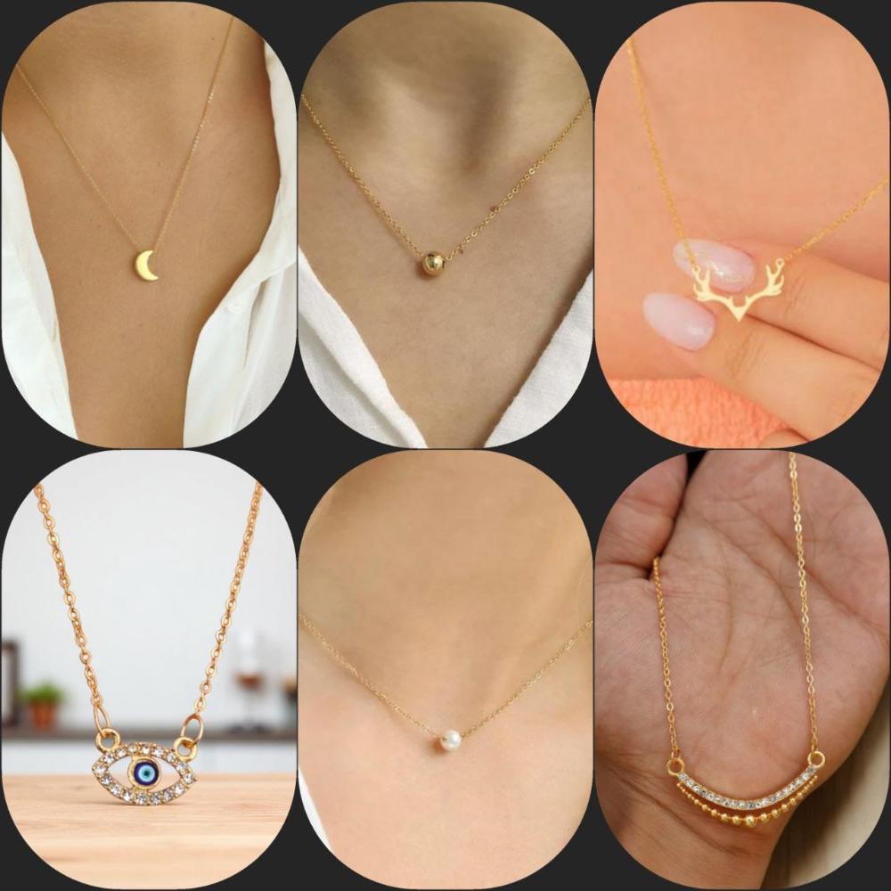 Surat Jewel Elegant Austrian Stone Assorted Design Chain Pendant