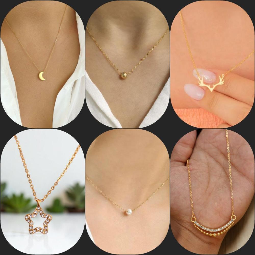Surat Jewel Elegant Austrian Stone Assorted Design Chain Pendant