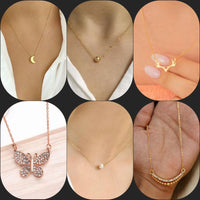 Surat Jewel Elegant Austrian Stone Assorted Design Chain Pendant
