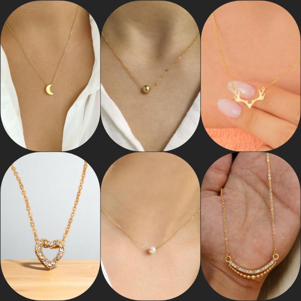 Surat Jewel Elegant Austrian Stone Assorted Design Chain Pendant
