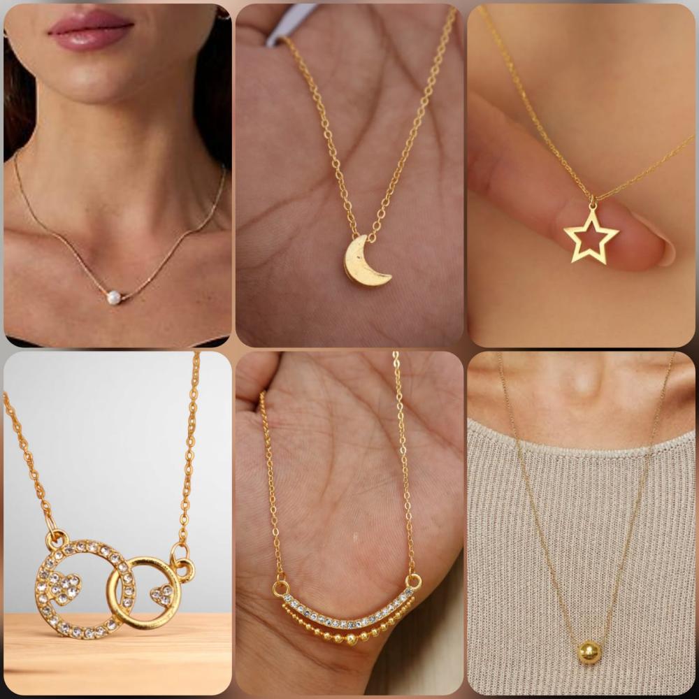 Surat Jewel Elegant Austrian Stone Assorted Design Chain Pendant
