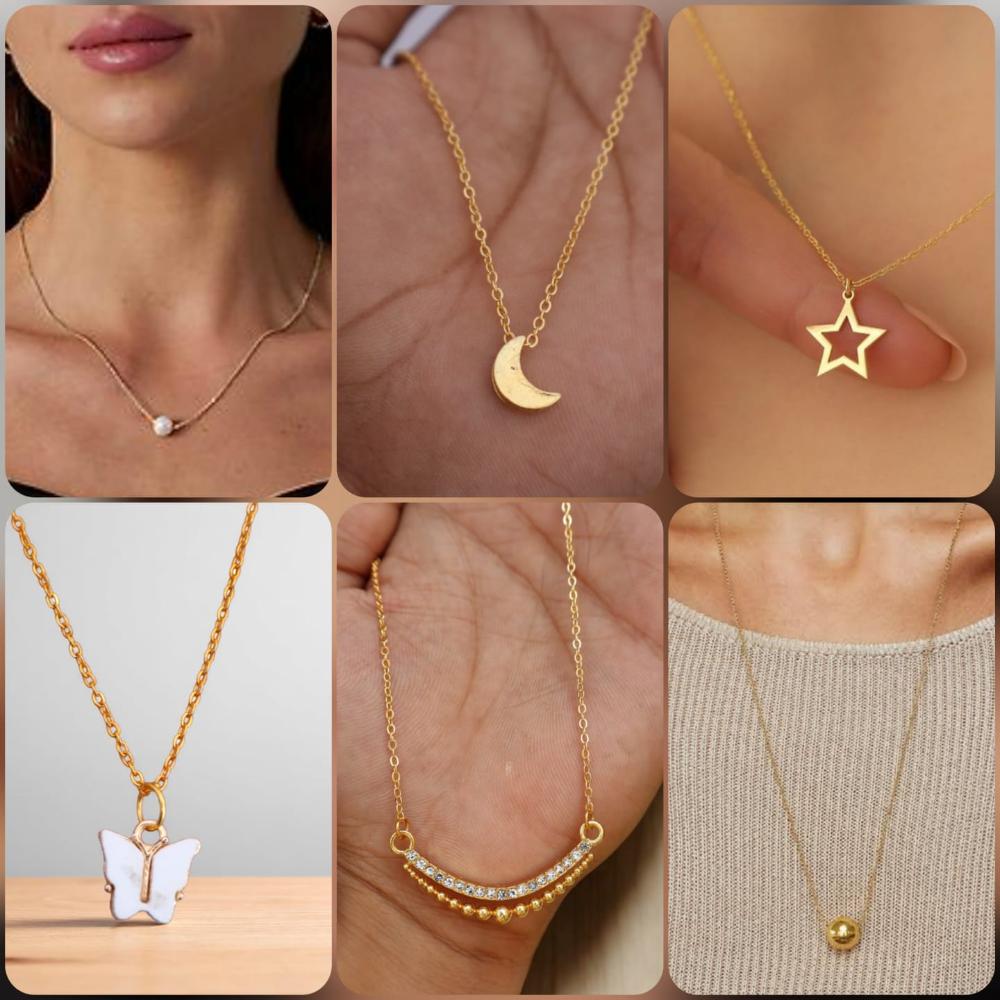 Surat Jewel Elegant Austrian Stone Assorted Design Chain Pendant