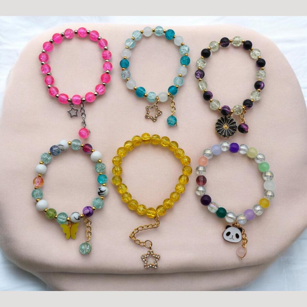 Surat Jewel Fashionable Trendy Beaded Charms Bracelet