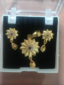 Santosh Chudighar Shimmering Austrian Stone Pendant Set