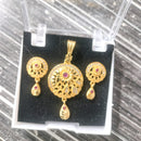 Santosh Chudighar Shimmering Austrian Stone Pendant Set